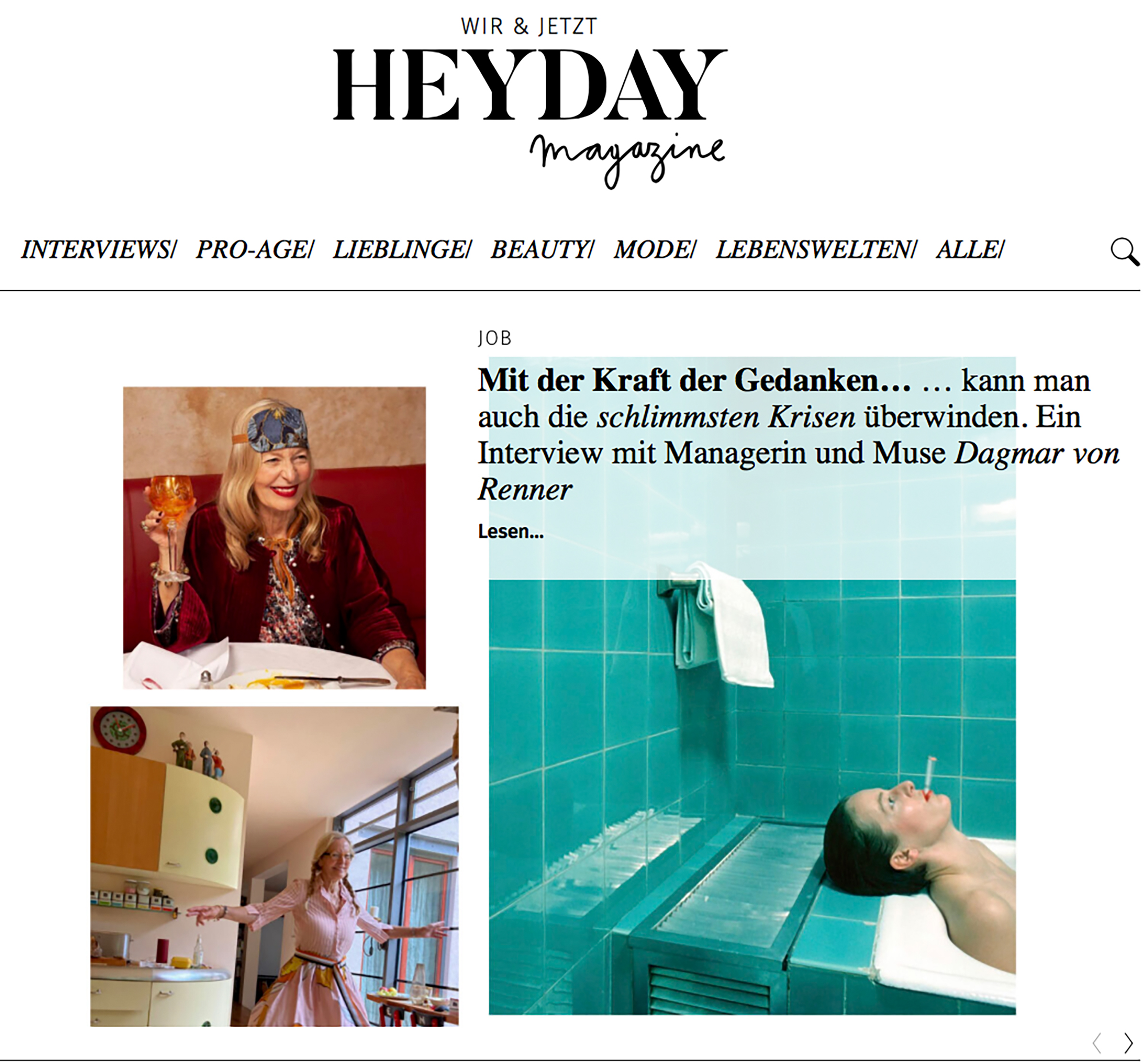 Heydeay magazine, Dagmar von Renner, Interview mit Dagmar von Renner, Managerin, Seminarleiterin